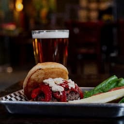 Red Pepper & Goat Cheese Burger