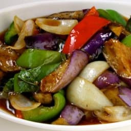 Spicy Basil Eggplant Stir Fry