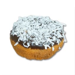 Vanilla Cake Chocolate Icing w/Coconut