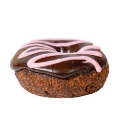 Chocolate Cake Chocolate Icing w/Strawberry Drizzle