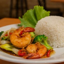 S9- Lemongrass Shrimp - cơm tôm sả ớt