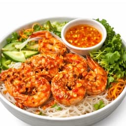 B- Lemongrass Shrimp Noodle Bowl - Bun Tom Xa ot