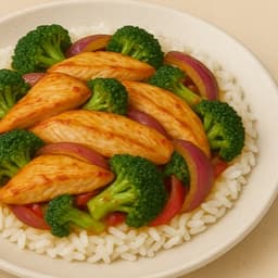 S6 Lemongrass Chicken Rice - Cơm Gà Xào Sả Ớt